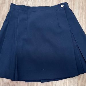 Pleated mini skirt